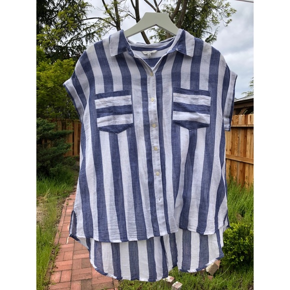 Lucky Brand Tops - Lucky Brand striped button up blouse